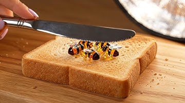 10 Minutes AI ASMR Spreading glass on toast