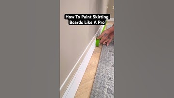 How To Paint Skirting / Base boards Like A Pro #asmr #painting #shorts