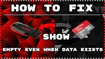 How To Fix - Pen Drive Or Memory Card Show Empty Even When Data Exists
