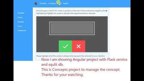 Angular js project with Python Flask server and sqlite