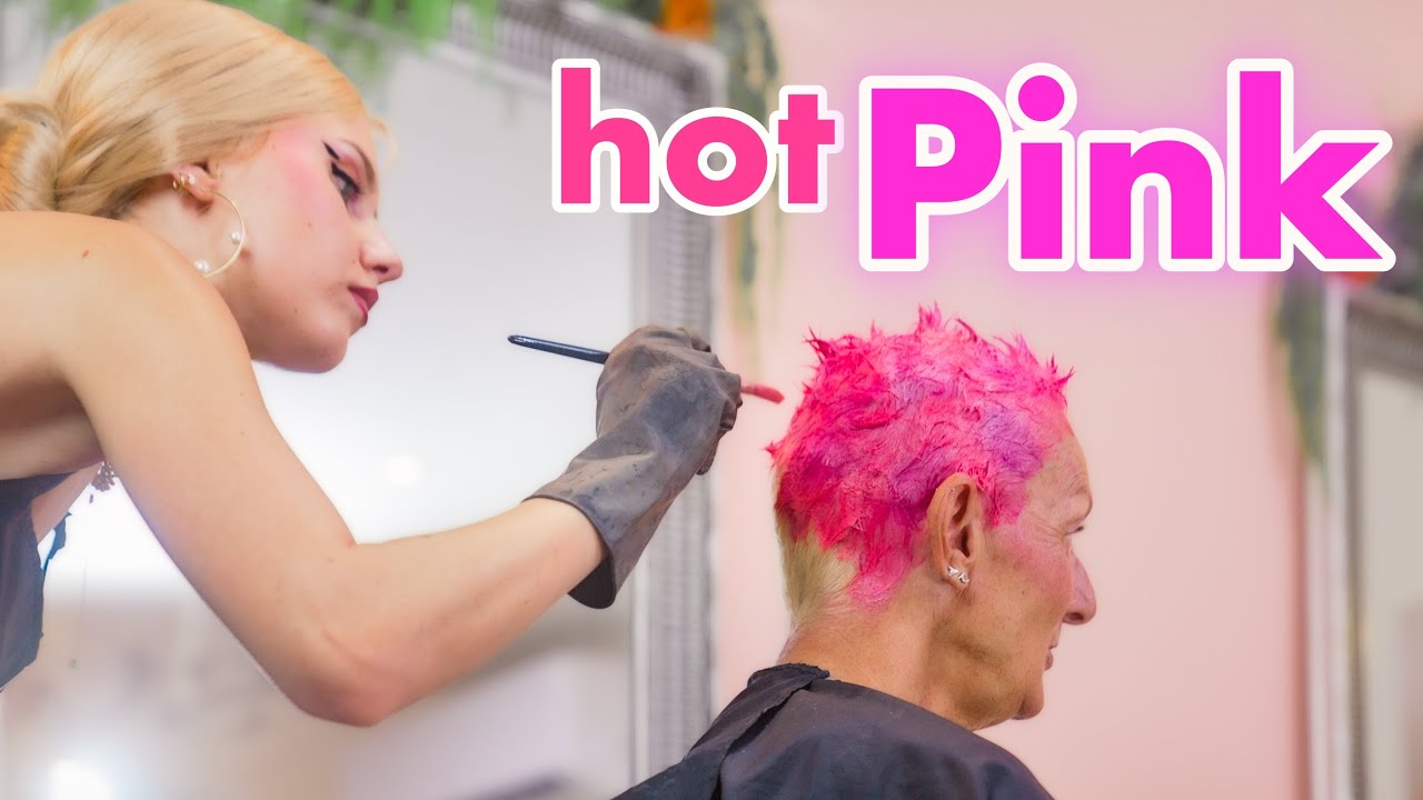 She let me dye her hair HOT PINK YouTube