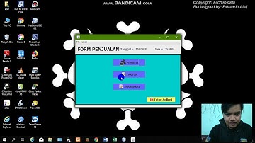 Demonstrasi program sederhana penjualan motor menggunakan Java Netbeans