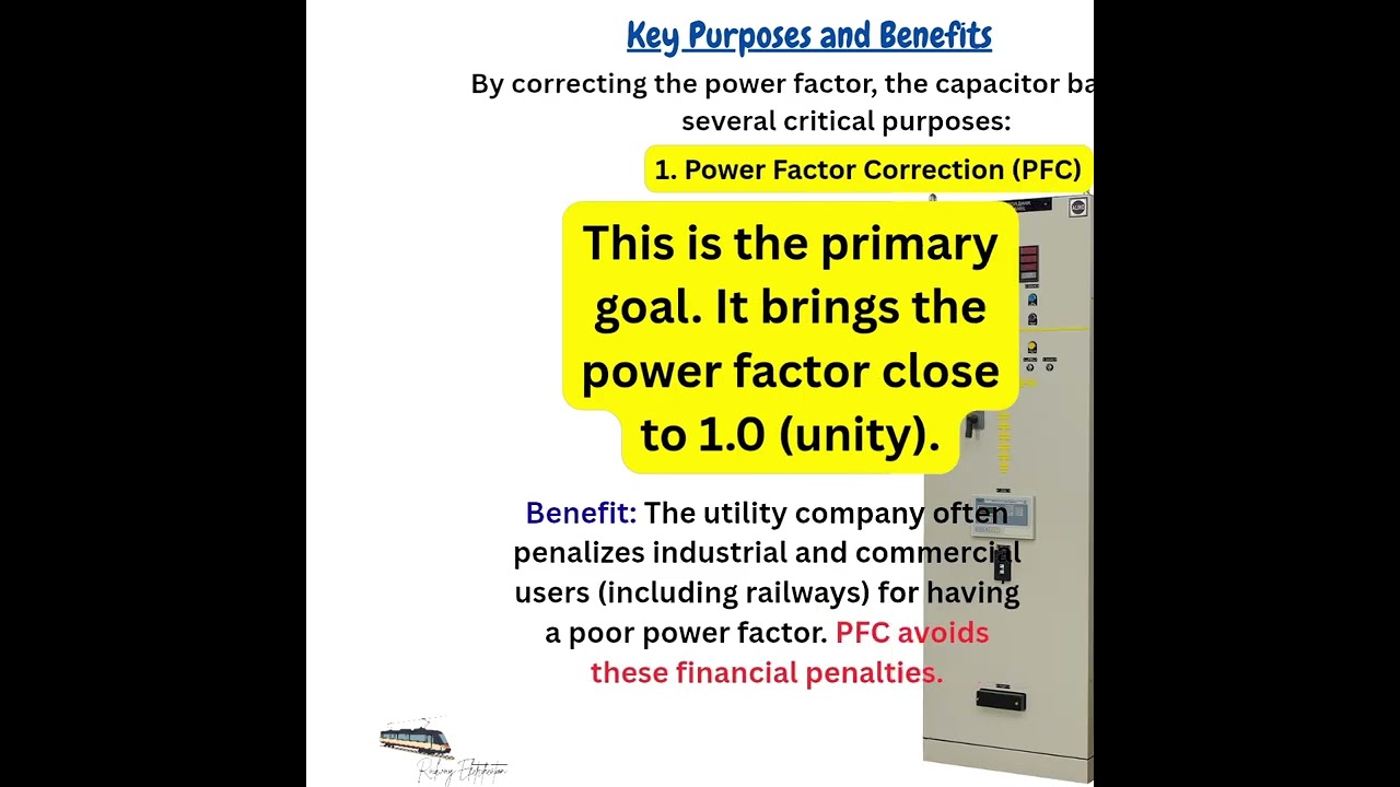 Use of Capacitor bank in Traction Sub-Stations. 