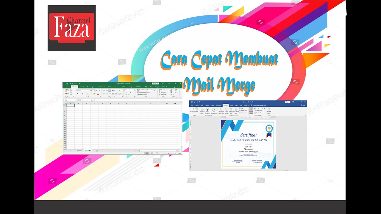 Cara Cepat Membuat Mail Merge 