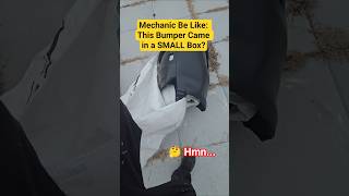 Mechanic Be Like: “This Bumper Came in a SMALL Box? #shorts #mechanic #tips #scionxb