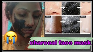 trying 1st time charcoal face mask review demo does it really work sumiksha
