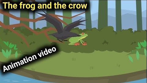 The frog and the crow | animation video | odia education point