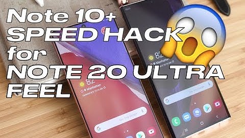 How to Hack GALAXY Note 10 Plus to Make it feel like NOTE 20 ULTRA 120HZ Refresh rate SAMSUNG