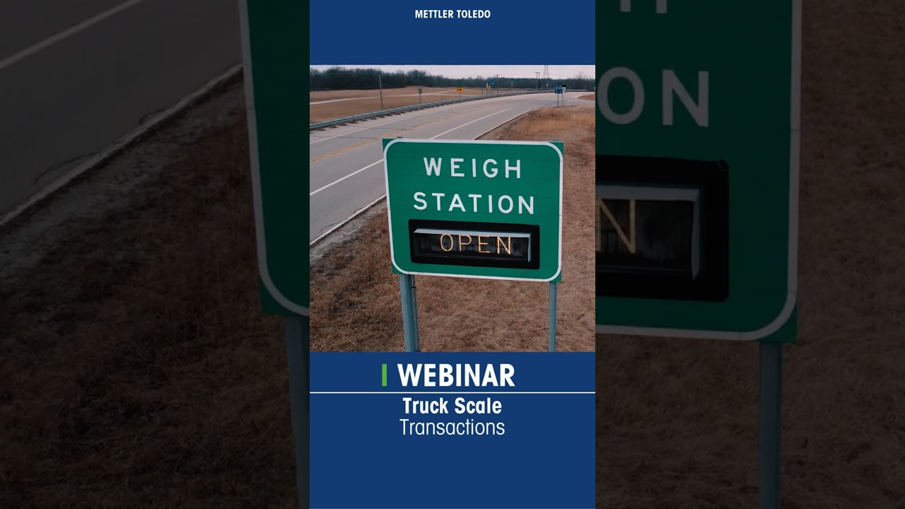 Webinar: Truck Scale Transactions | METTLER TOLEDO Industrial