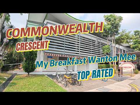 Commonwealth Crest Market & Food Centre 🇸🇬 | Hidden Market Tour & Old-School Wanton Noodle Breakfast