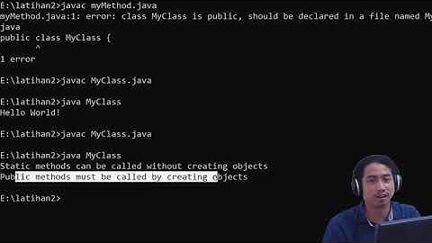 Java Class and Method