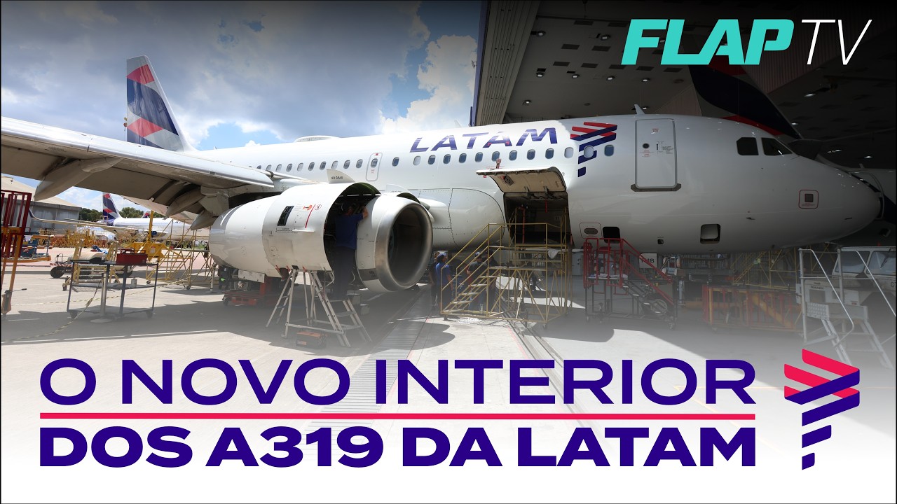 O novo interior dos A319 da LATAM