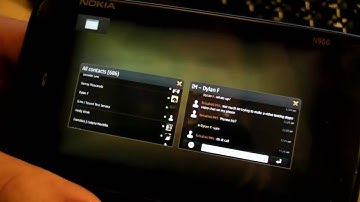 Skype IM and Video Chat on The Nokia N900