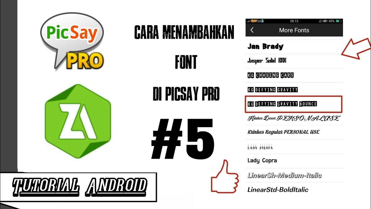 Cara Menambah Font Di Picsay Pro