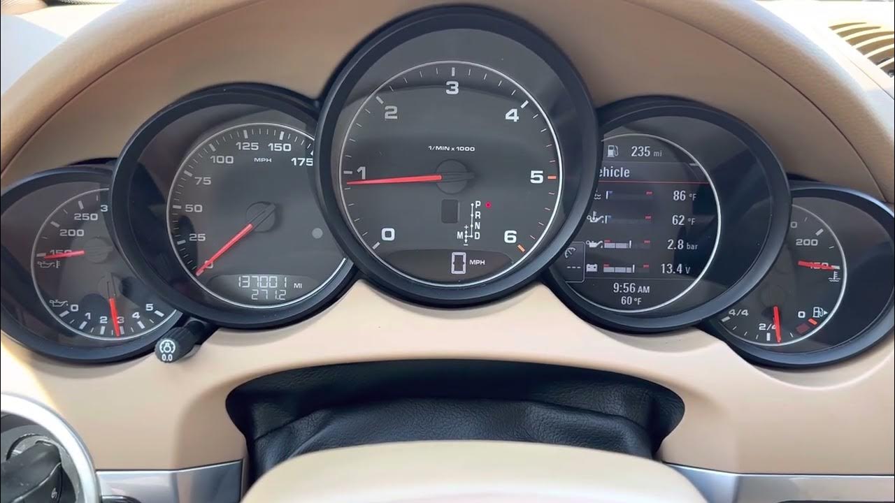 2013 PORSCHE CAYENNE TURBO DIESEL SUV COLD START ENGINE VIDEO YouTube