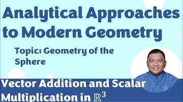 Vector Addition and Scalar Multiplication in ℝ^𝟑 || Analytical Approaches to Modern Geometry