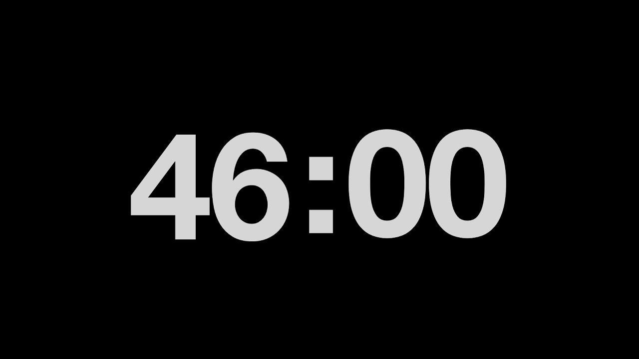 46 Minute Timer ⎜ Timer of focus ⎜ YouTube