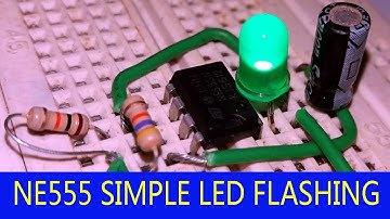 NE555 ic simple led Flashing Project । NE555 led simple Blink (English-SubTitle)