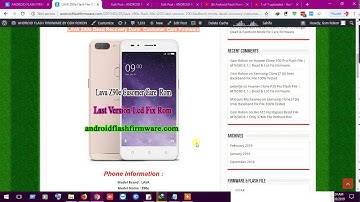 LAVA Z90e Flash File (S213) (S223) MT6737M 7.0 Fastboot Mode Fix All Version Firmware