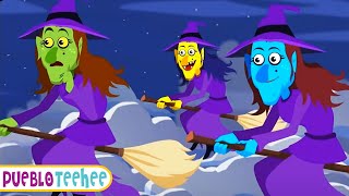 Tres Pequeñas Brujas de Colores | Canciones de Halloween para niños | Pueblo Teehee by Pueblo Teehee - Teehee Town Español 65,393 views 1 month ago 7 minutes, 32 seconds