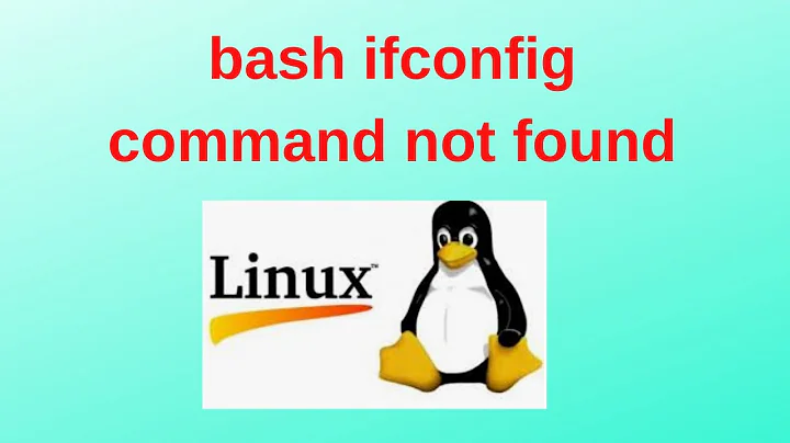 bash ifconfig command not found