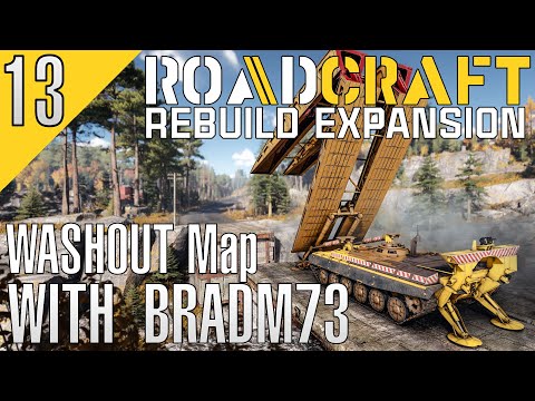 Roadcraft Rebuild Dlc: Washout Map - Ep13: The Comms Tower And Roads!!