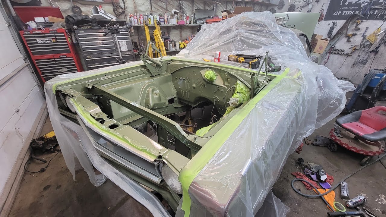 Budget DIY Under Hood Paint Job Ready For A Crate 440! YouTube
