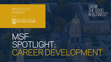 Masters in Finance Career Development: Insights and Opportunities | MSF Spotlight