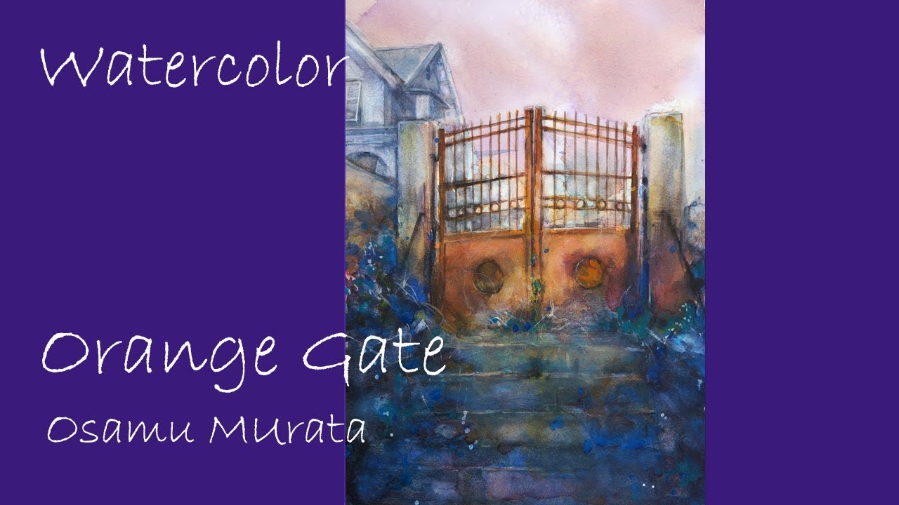 カントリーハウスの風景　水彩画　原画 カントリーハウスの風景 水彩画 原画 カントリーハウスの風景