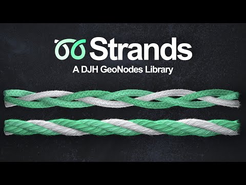 Strands: A DJH GeoNodes Library - Trailer (Blender 4.1)