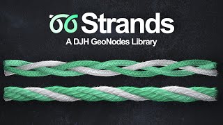 Strands: A DJH GeoNodes Library - Trailer (Blender 4.1)