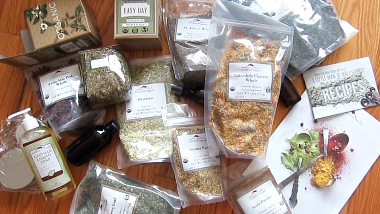 Mountain Rose Herbs Unboxing Herbs, Spices, Teas, Bottles YouTube