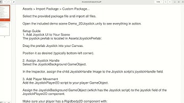 2D Joystick + Player Movement — Easy Mobile & Desktop Controls unity asset