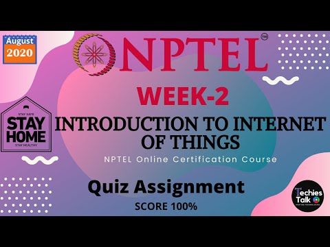 NPTEL Introduction to Internet of Things Week 2 Quiz Assignment Solutions || August 2020 || Swayam