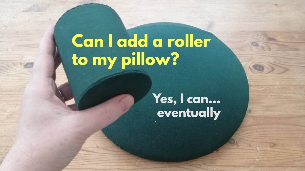Converting my lace cookie pillow into a roller pillow YouTube