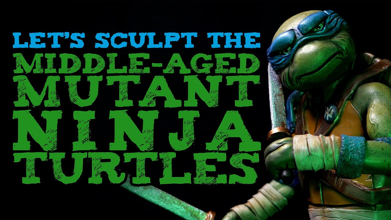 Let's Sculpt Leonardo the Middle Aged Mutant Ninja Turtle