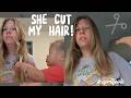 Toddler Becomes My Hair Stylist… BIG Mistake? 😂 | Mom Life Vlog