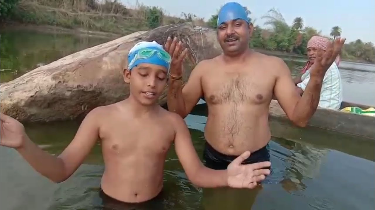 Swimming from BanglaGhat to PutliGhat a distance of 3 km  Came from Banglaghat to Putlighat by swimming in 2 hours