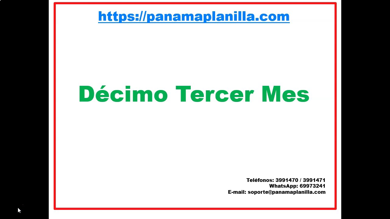 D cimo Tercer Mes 29 YouTube