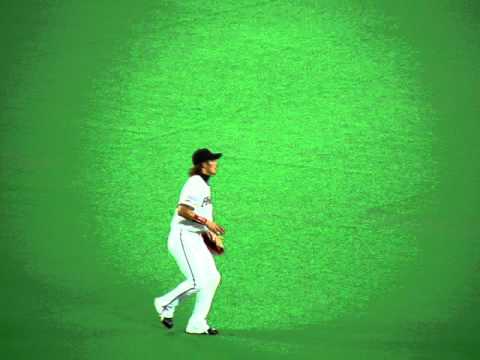 2010.9.2　外野手三角キャッチボール！