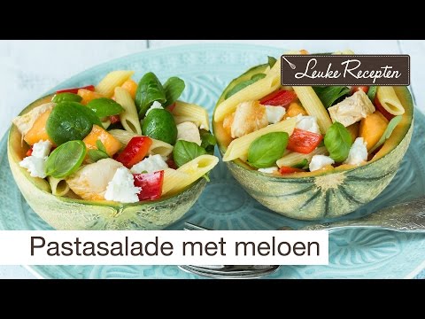 Video: Hoe Maak Je Koude Pasta Met Ham En Meloen