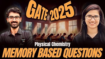 GATE 2025 Chemistry Solutions|Memory Based Questions|AnswerKey|Exam Analysis Chemical Science|Review
