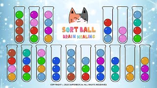 Sort Ball : 힐링 타임 공 정렬 퍼즐 게임 - 게임플레이 영상 [모바일게임] screenshot 1