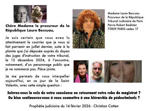 Ms. Prosecutor Laure Beccuau, will you follow the voice of your conscience by turning your robe i...