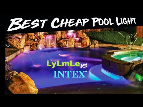 Video: Best ABOVE GROUND POOL LED Lights // LyLmLe Vs Intex