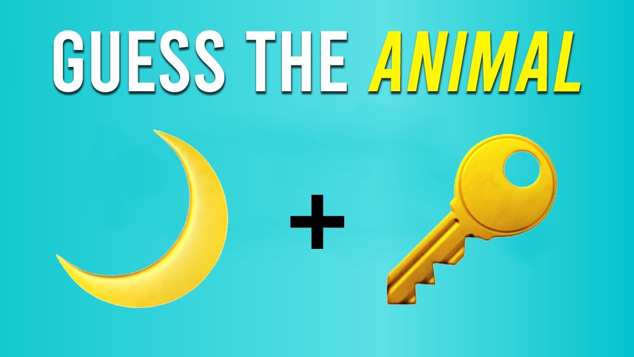 Can You Guess The Animal by Emoji? Animal Emoji Quiz YouTube
