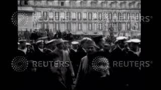 1919 FRANCE: Admiral Beatty and British sailors in Paris and Reims