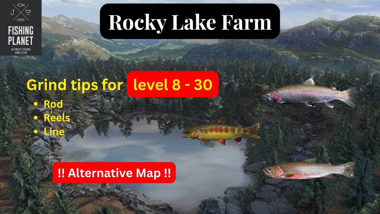 Journey to the century #3 | Going to catch Trout’s | Level 8 - 30 | Rocky Lake | Alternative map
