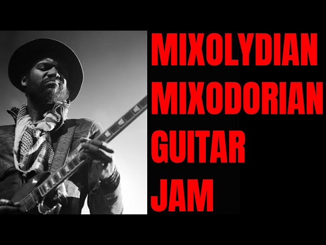 Blues Rock Jam Track | Mixolydian / MixoDorian Guitar Backing Track class=