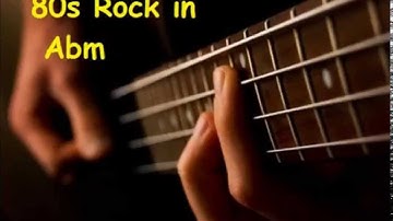 Backing Track 80s Rock Abm  Ab minor